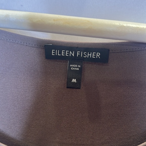 Eileen Fisher 100% silk tank.  Size M.  EUC.  Color is a medium brown. - Picture 2 of 4